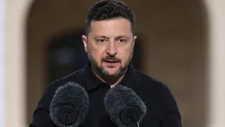 Wołodymyr Zełenski Fot. PAP/EPA/Victor Kovalchuk