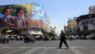 Teheran, stolica Iranu. Fot. PAP/EPA/ABEDIN TAHERKENAREH