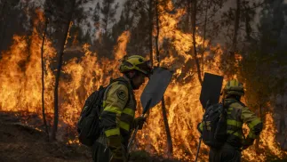 Pożar w Hiszpanii, zdjęcie ilustracyjne. Fot. PAP/EPA/BRAIS LORENZO