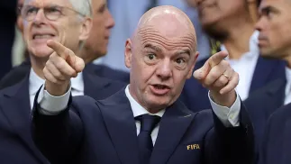 Prezydent FIFA Gianni Infantino. Fot. PAP/EPA/CRISTOBAL HERRERA-ULASHKEVICH