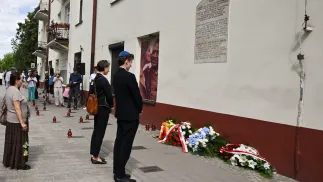 Вшанування пам'яті жертв Келецього погрому 1946 року. 3 липня 2026 р. Fot. PAP/Piotr Polak