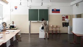 Referendum na Słowacji. Fot. PAP/EPA/JAKUB GAVLAK