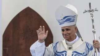 Papież Leon XIV. Fot. PAP/EPA/CIRO FUSCO