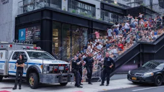 Policja w Nowym Jorku. Fot. PAP/EPA/OLGA FEDOROVA