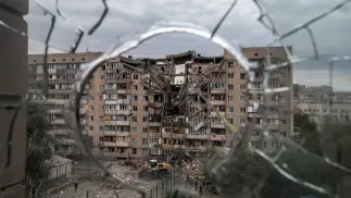 Война в Украине. Разрушения после российских атак.	Fot. PAP/Vladyslav Musiienko