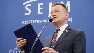 Przewodniczący KP PiS Mariusz Błaszczak. Fot. PAP/Tomasz Gzell