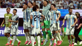 Gracze Argentyny. Fot. PAP/EPA/CRISTOBAL HERRERA-ULASHKEVICH