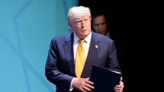 Prezydent USA Donald Trump. Fot. PAP/EPA/	GEORGI LICOVSKI