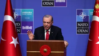 Recep Tayyip Erdogan. Fot. EPA/NECATI SAVAS