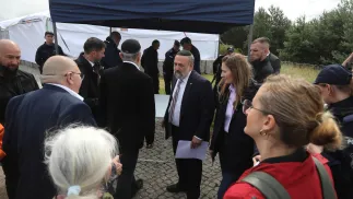 Naczelny rabin Polski Michael Schudrich na uroczystościach w Jedwabnem. Fot. PAP/Artur Reszko