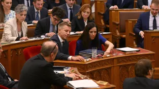 Premier Węgier Peter Magyar. Fot. PAP/EPA/TAMAS PURGER