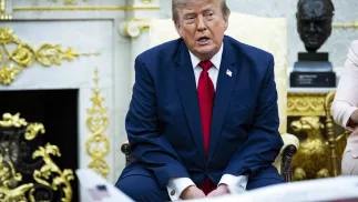 Donald Trump, fot. PAP/EPA/GRAEME SLOAN / POOL