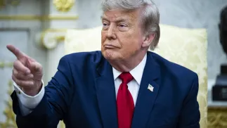 Prezydent USA Donald Trump. Fot. PAP/EPA/GRAEME SLOAN / POOL