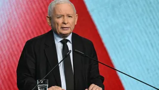 Prezes PiS Jarosław Kaczyński. Fot. PAP/Radek Pietruszka