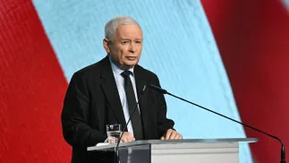 Jarosław Kaczyński. Fot. PAP/Radek Pietruszka