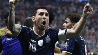 Reprezentacja Argentyny wygrała półfinałowe spotkanie mistrzostw świata z Anglią 2:1. Fot. PAP/EPA/	WILL OLIVER