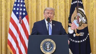 Donald Trump. Fot. PAP/EPA/SAUL LOEB 