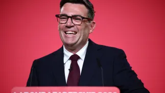 Andy Burnham Fot. PAP/EPA/HENRY NICHOLLS / POOL