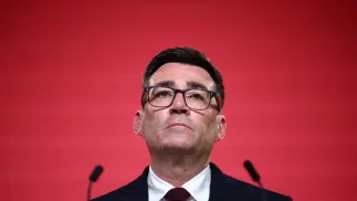 Andy Burnham. Fot. EPA/HENRY NICHOLLS / POOL