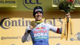 Remco Evenepoel. Fot. PAP/EPA/GUILLAUME HORCAJUELO