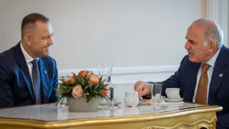 Prezydent RP Karol Nawrocki spotkał się dziś w Pałacu Prezydenckim z Garrim Kasparowem. fot. X/kancelaria Prezydenta