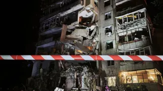 Rosja zintensyfikowała w tym miesiącu ataki na Ukrainę. Fot. X/ DSNS.GOV.UA