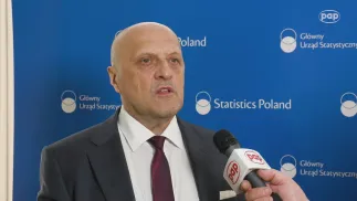 Prezes GUS Marek Cierpiał-Wolan. Fot. PAP/Mateusz Rekłajtis