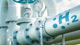 Gaz-System podał, że według prognoz do 2040 r. roczne zapotrzebowanie na przesył wodoru osiągnie 79,2 TWh. Fot. X/GAZ-SYSTEM