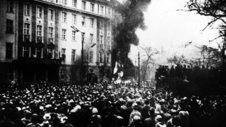 Protesty robotnicze w Gdańsku w grudniu 1970 r. Fot. PAP/Edmund Pepliński
