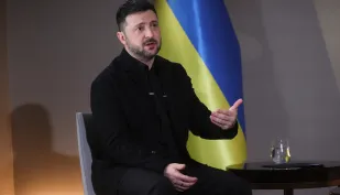 Wołodymyr Zełenski Fot. PAP/Leszek Szymański