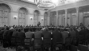 Obrady Okrągłego Stołu Fot. PAP/Grzegorz Rogiński