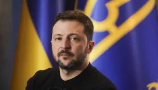 Wołodymyr Zełenski Fot. PAP/EPA/TERESA SUAREZ