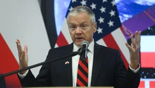 Ambasador Stanów Zjednoczonych w Polsce Thomas Rose. Fot. PAP/	Piotr Nowak