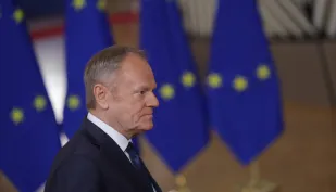 Donald Tusk, fot. PAP/EPA/OLIVIER MATTHYS