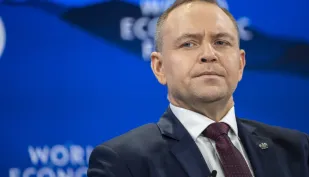 Karol Nawrocki. Fot. EPA/GIAN EHRENZELLER