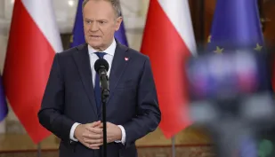 Premier Donald Tusk. Fot. PAP/Tomasz Gzell