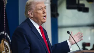 Donald Trump. Fot. PAP/EPA/JIM LO SCALZO