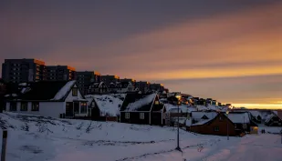 Nuuk - stolica Grenlandii Fot. PAP/EPA/RITZAU SCANPIX