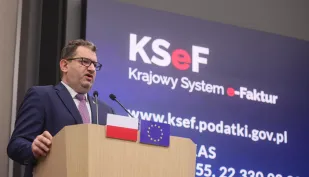 Wiceminister finansów Marcin Łoboda. Fot. PAP/	Leszek Szymański