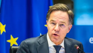 Sekretarz generalny NATO Mark Rutte. Fot. PAP/ Wiktor Dąbkowski