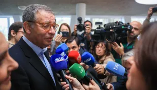 Polityk Partii Socjalistycznej Antonio Jose Seguro. Fot. PAP/EPA/JOSE COELHO