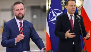 Władysław Kosiniak-Kamysz (L) i Radosław Sikorski (P). Fot. PAP/Piotr Polak/Albert Zawada