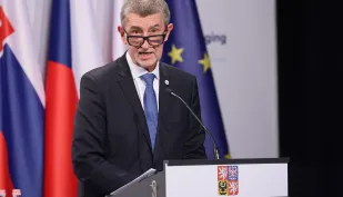 Premier Czech Andrej Babisz. Fot. PAP/Leszek Szymański