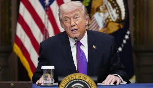 Donald Trump. Fot. PAP/ EPA/BONNIE CASH