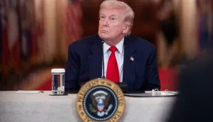 Donald Trump. Fot. PAP/EPA/AARON SCHWARTZ