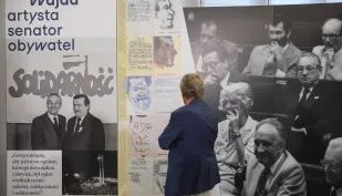 Otwarcie wystawy „Andrzej Wajda. Artysta. Senator. Obywatel” w gmachu Senatu. Fot. PAP/Leszek Szymańsk