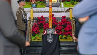 Uroczystości pogrzebowe Andrzeja Olechowskiego w kościele św. Anny w warszawskim Wilanowie Fot. PAP/Rafał Guz