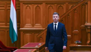 Peter Magyar, fot. PAP/EPA/MTI/Tibor Illyes