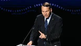 Radosław Sikorski. Fot. PAP/Marcin Bielecki