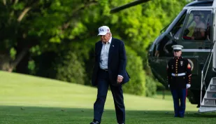 Donald Trump, fot. PAP/EPA/BLOOMBERG/Eric Lee / POOL